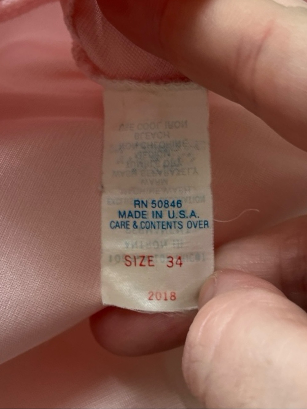 Vintage Ashley Taylor Pink Slip Dress Nightgown Nylon Lace Womens Size 34 - Picture 7 of 10
